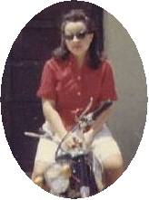 1967-Maria on Harley, Fort Bliss Texas